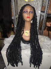 34inc Black Locs Wig 360 Lace