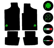 Fits Alfa Romeo GTV 1978-1985 Tailored Car Mats Quadrifoglio Italian Flag Badge