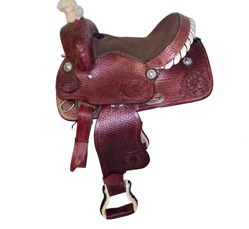 Leather western riding - leather, youth