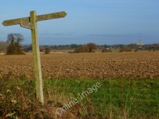 Photo 6x4 Field with signpost