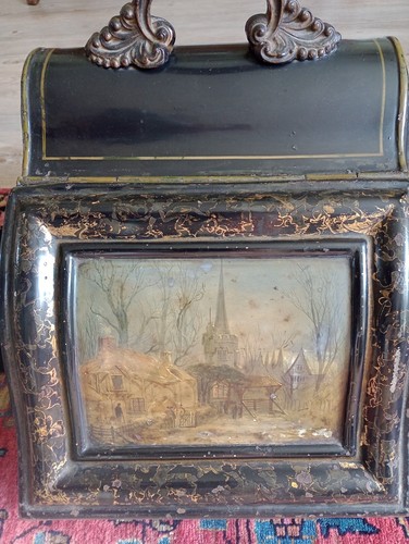 Victoriana metal coal - , scuttle