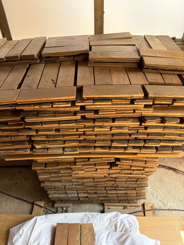 Oak parquet flooring - oak, reclaimed