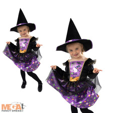 Peppa Pig Witch Girls Fancy Dress Halloween Cartoon Kids Child Toddlers Costume