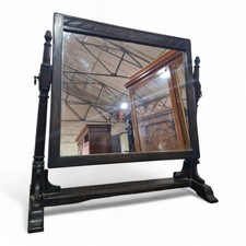 Oak dressing table top mirror