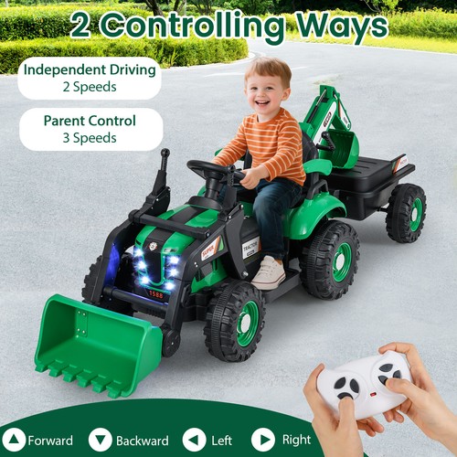 Green kids ride on - 4-in-1, ride-on
