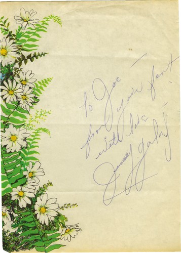 Judy garland signed - garland,