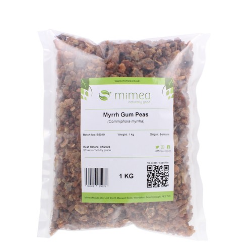 Myrrh gum peas - gum,