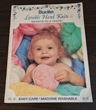 Bucilla Lovable Hand Knits Infants to 4 Years,  Vintage 1968, Knitting Patterns 