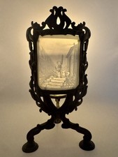Antique German Lithophane Candle Holder