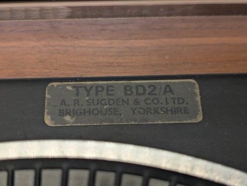 Sugden connoisseur bd2 belt - sugden,