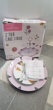 Crofton 2 Tier  Set Cake Stand Serving Tableware, New