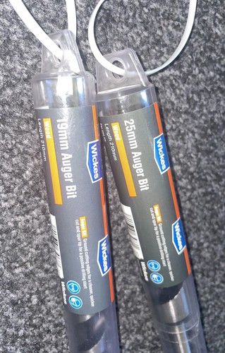 Wicks wood auger drill bits - 2x,