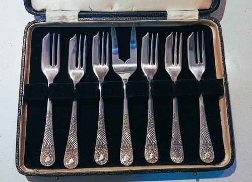Set vintage silver - of, 6