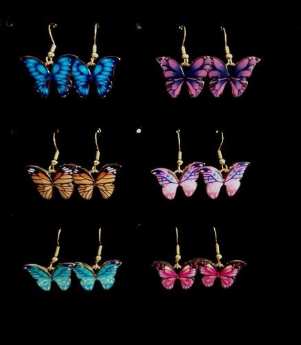 Pretty butterfly enamel charm