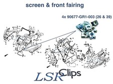 4x CBR1000F 1993-1999 nose