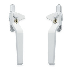 Avocet WMS uPVC Window Handle Avocet Cockspur Window Handle White Double Glazed
