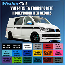 Fitss VW T4 T5 T6 TRANSPORTER CAMPER VAN SIDE STRIPE HONEYCOMB HEX DECALS