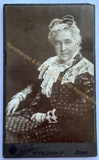orig. CDV photo photograph old picture woman lady fashion around 1890 Vienna Adele