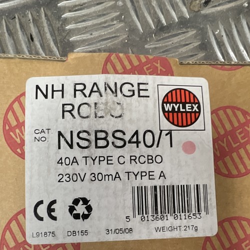 Nsbs40 40a rcbo - , c