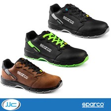 Sparco Targa S3S ESD Safety Shoes / Trainers - Composite Toecap, Leather Upper