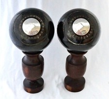 Silver Mounts Lignum Vitae Lawn Green Trophy Bowls. Motherwell Bowling Club 1886