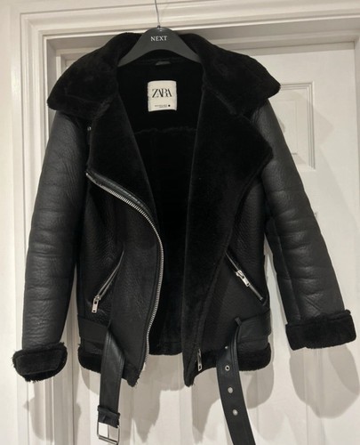 Zara black double - black, biker