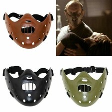 Movie Silence of the Lambs Hannibal Lecter Resin Mask Cosplay Halloween Costume