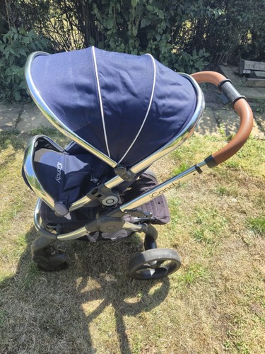 Icandy pram navy blue - pram, with