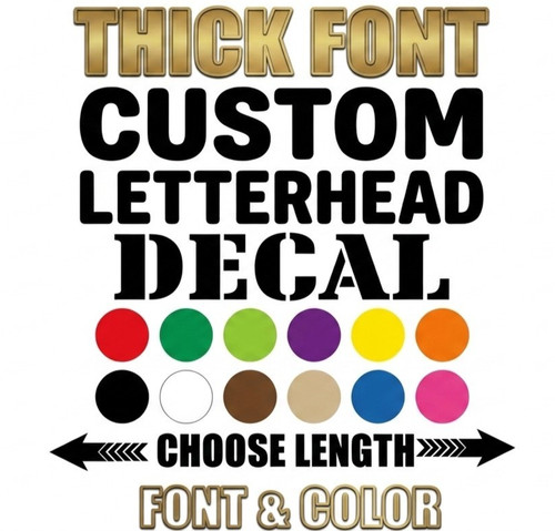 Custom vinyl lettering decal - custom,