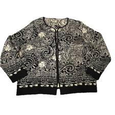 Black & Beige Cardigan  Size