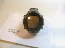 Suunto D4i Dive Computer Wristwatch Gray silicone band accessories included Used