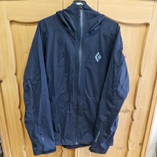 Black Diamond - Stormline Stretch Rain Shell Black Size Small Hardshell. 