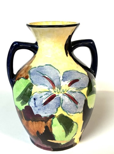Vintage hand painted vase - vintage,