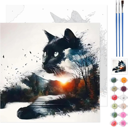 Tlioblo cats paint numbers - by,
