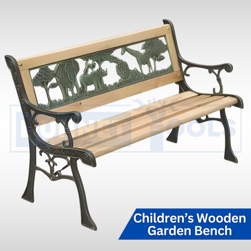 Wooden garden bench metal - wooden,