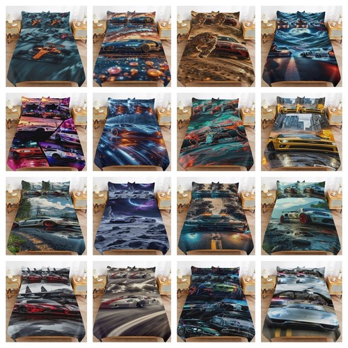 Bedding set racing - car, soft