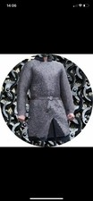 XL Medieval Chainmail Shirt Riveted Chain Mail Hauberk Reenactment & LARP 