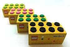 LEGO MINI 8 STORAGE BOX FOR SMALL SNACKS - 9 COLOURS FREE P&P CHECK SIZE PLEASE