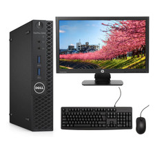 Dell 3050 Micro 4GB RAM 128GB SSD Wifi + HP P222va 22" FHD LED Pack
