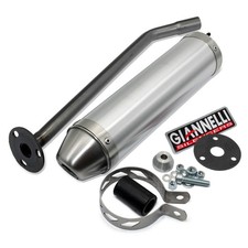 Giannelli Exhaust System End Muffler Aluminum with ABE for Derbi