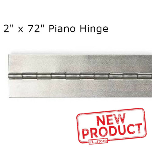 Piano hinge no holes - 2", x