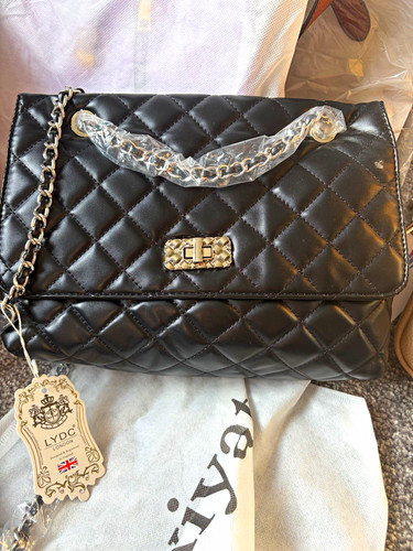 Lydc london black quilted faux - lydc,