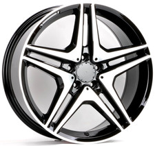Set of 4 18"X8" BLACK AMG