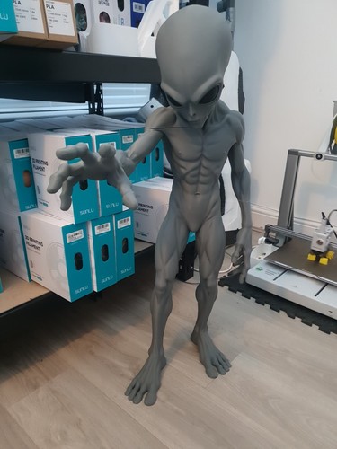 Printed foot tall alien - printed,