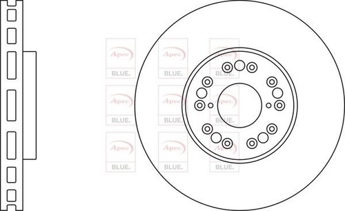 Front axle brake discs set - discs,