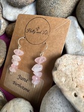 Crystal Earrings Pebble Drop &