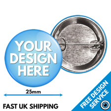 25mm Custom Badges • Personalised Printed Badge • Hen Stag Promotional Button