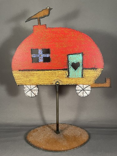 Metal teardrop art - teardrop,
