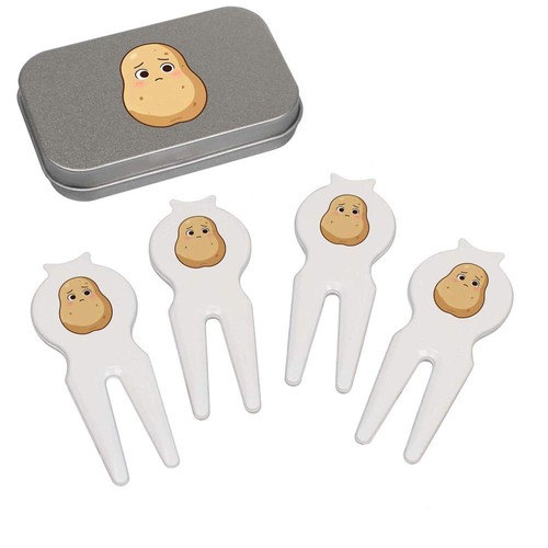 Worried potato golf divot - golf,