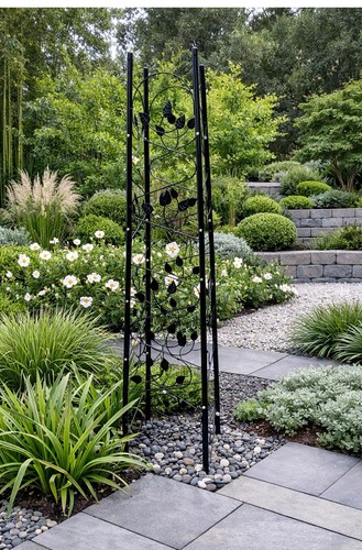 Garden metal obelisk climbing - metal,